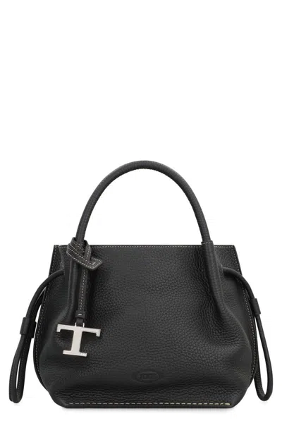 Tod's Small Bucket Bag In Leather In Black