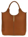 Tod's Small Leather Tote Bag In Brown