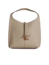 Tod's Small Ivory Leather Bag Women In Beige