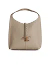 Tod's Small Ivory Leather Bag Women In Beige