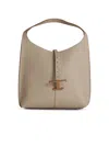 Tod's Small Ivory Leather Bag Women In Cream