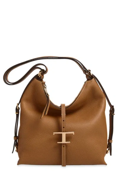 Tod's Small T-timeless Shoulder Bag In Kenia Scuro