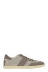 Tod's Men's Smooth Leather And Suede Tabs Sneakers