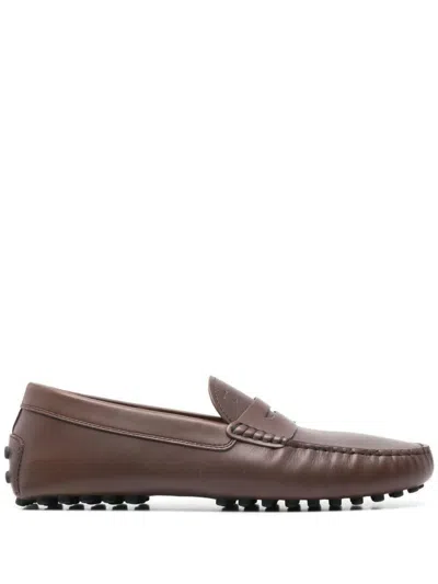 Tod's Smooth Leather Gommino Driving Loafers Shoes