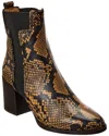 TOD'S TOD’S SNAKE-EMBOSSED LEATHER BOOTIE