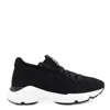 Tod's Comfortable Rubber And Fabric Sneakers In Black