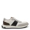 Tod's White And Grey Sneakers In Gray
