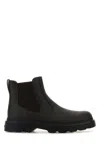 Tod's Chunky Sole Leather Ankle Boots With Elastic Panels