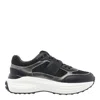 Tod's Round Toe Lace-up Sneakers With Mesh Panels