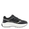 Tod's Round Toe Lace-up Sneakers With Mesh Panels