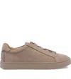 Tod's Nabuk Sneaker With Logo In Brown
