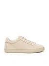 Tod's Textured Sole Suede Sneakers In Beige