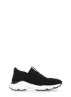 Tod's Comfortable Rubber And Fabric Sneakers In Black