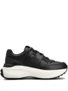 Tod's Leather And Technical Fabric Sneakers In Black
