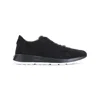 Tod's Suede Sneakers Low Profile Rubber Sole In Black