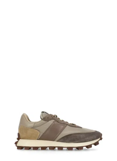 Tod's 1t Paneled Low-top Sneakers In Beige,brown