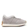 Tod's Logo-stamp Suede Lace-up Sneakers In Grigio Vapore