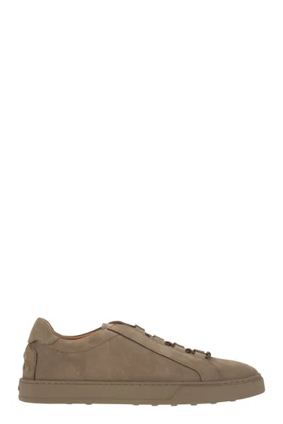 Tod's Sneakers In Nubuck In Brown