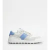 Tod's Sneakers In Suede And Smooth Leather In Multi