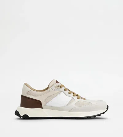 TOD'S TOD'S SNEAKERS IN SUEDE AND SMOOTH LEATHER