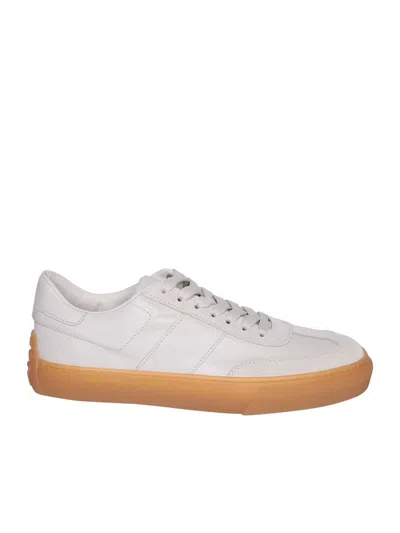Tod's Leather Sneaker In Ivory