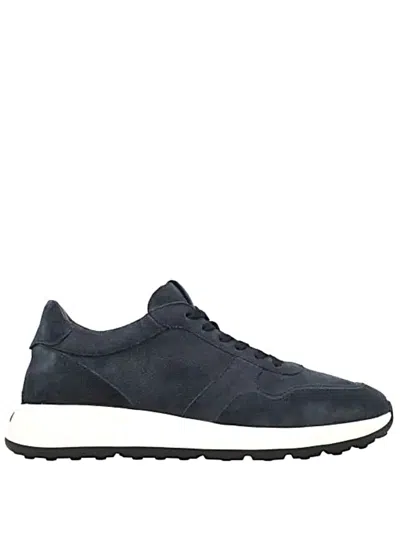Tod's Suede Logo-detail Sneakers In Black