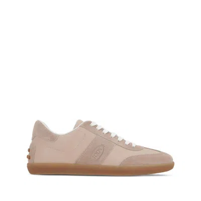 Tod's Panelled Sneakers In Pink