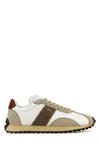 Tod's Vintage Sneakers With Contrast Panels And Rubber Sole In Multicoloured