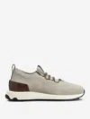 Tod's Sneakers Socks Leather In Grey