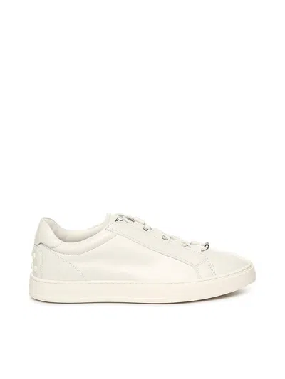Tod's Men's Luxurious Leather Sneakers Design In White