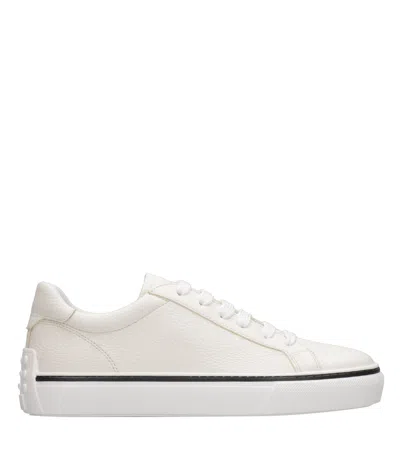 Tod's Sneakers In Leather In White