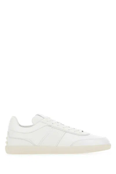 Tod's Leather Leggera Sneakers In White