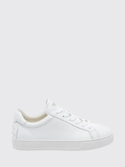 Tod's White Textile Fibre Sneakers