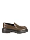 Tod's Sole Loafers In Brushed Calfskin In Brown