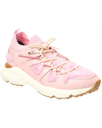 Tod's Sportiva Leather Sneaker In Pink