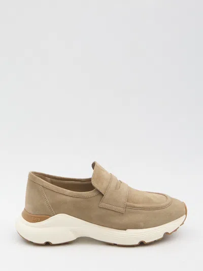 Tod's Sporty Loafers In Brown