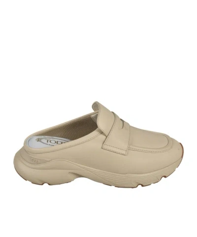 Tod's Sporty Mules In Neutral