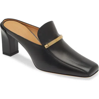 TOD'S TOD'S SQUARE TOE LOAFER MULE