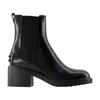 Tod's Gomma T60 Leather Ankle Boots In Black
