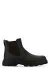 Tod's Chunky Sole Leather Ankle Boots With Elastic Panels