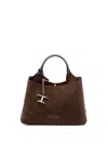 Tod's Structured Micro Bag In Calf Leather In Brown