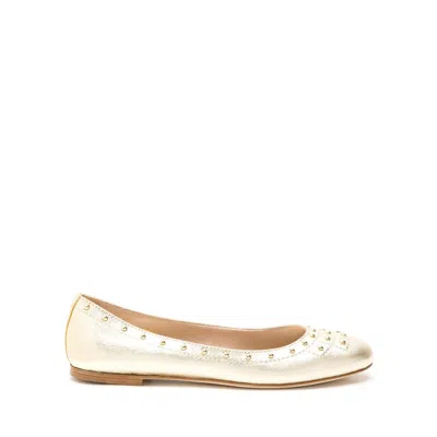 Tod's Studded Ballet Flats In Neutral
