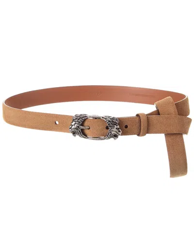 Tod's Suede Belt In Brown