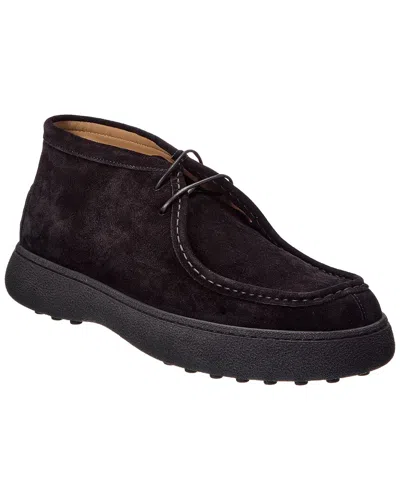 Tod's Suede Boot In Black