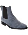 Tod's Suede Boot In Blue