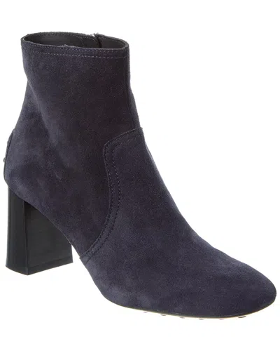 Tod's Suede Boot In Blue