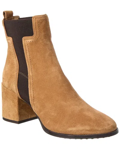 Tod's Suede Boot In Brown
