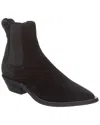 Tod's Suede Bootie In Black