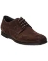 Tod's Suede Ankle Boot With Lace-up Closure And Rubber Sole In Brown