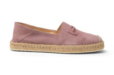 Tod's Suede Espadrilles In Pink